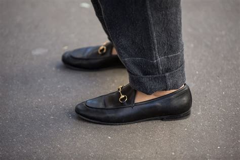 gucci jordaan loafer street style|Gucci jordaan loafer fit.